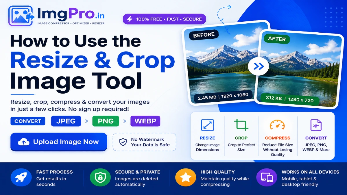 Resize & Crop Image Online Free Without Losing Quality